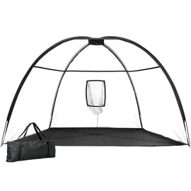 Everfit 3.5m Golf Practice Net Portable Training Aid Driving Target Tent Black - RnR Galore