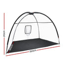 Everfit 3.5m Golf Practice Net Portable Training Aid Driving Target Tent Black - RnR Galore