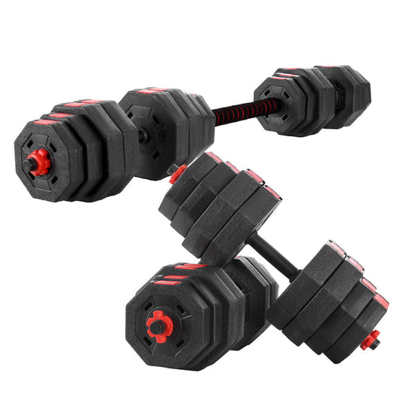 Everfit 40kg Dumbbells Barbell Set Adjustable Dumbbell Weight Lifting - RnR Galore