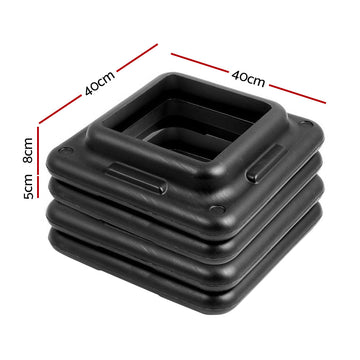 Everfit 4X Aerobic Step Riser Exercise Stepper Block Gym Home Fitness - RnR Galore