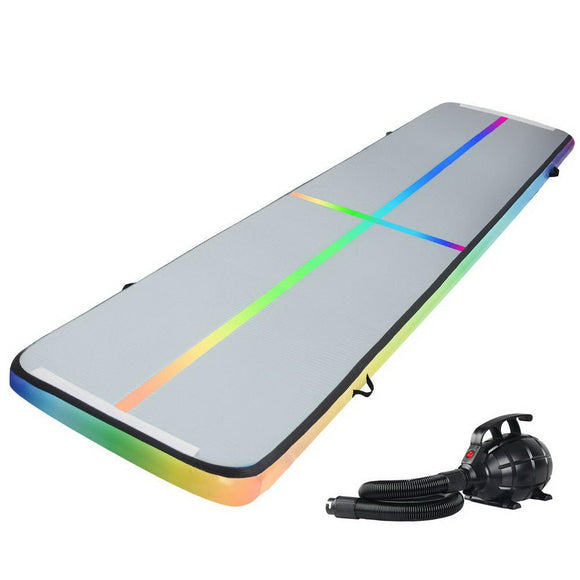 Everfit 5M Air Track Gymnastics Tumbling Exercise Mat W/ Pump Inflatable Colour - RnR Galore