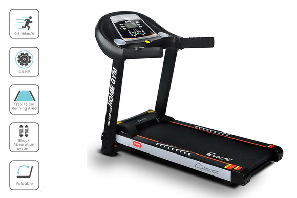 Everfit Treadmill Electric Auto Incline Home Gym Fitness Exercise Machine 450mm - RnR Galore
