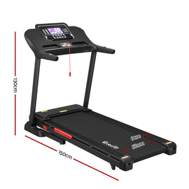Everfit Treadmill Electric Auto Incline Home Gym Fitness Exercise Machine 520mm - RnR Galore
