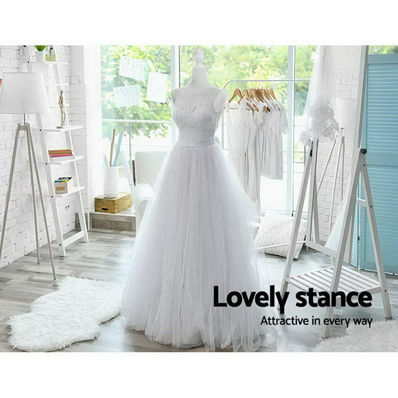 Female Mannequin 170cm Model Dressmaker Clothes Display Torso Tailor Wedding White - RnR Galore