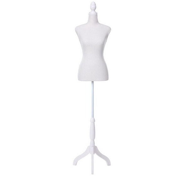 Female Mannequin 170cm Model Dressmaker Clothes Display Torso Tailor Wedding White - RnR Galore