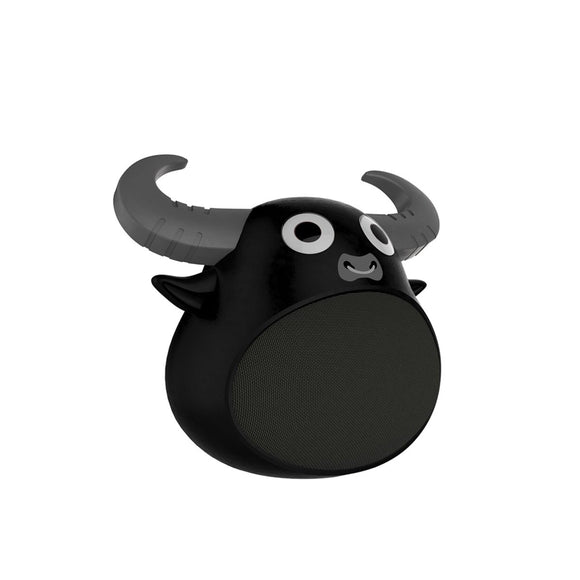 Fitsmart Bluetooth Animal Face Speaker Portable Wireless Stereo Sound - Black - RnR Galore