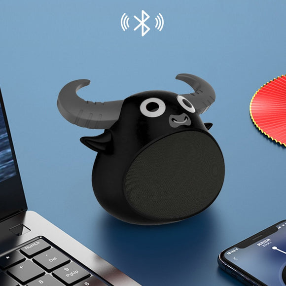 Fitsmart Bluetooth Animal Face Speaker Portable Wireless Stereo Sound - Black - RnR Galore