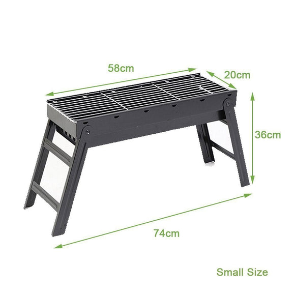 Foldable Portable BBQ Charcoal Grill Barbecue Camping Hibachi Picnic small - RnR Galore