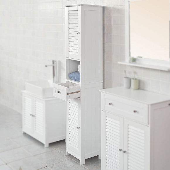 Freestanding Tall Bathroom Cabinet 170x32x30 cm - RnR Galore