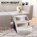 Furtastic Foldable Pet Stairs In Grey - 38cm Dog Ladder Cat Ramp - RnR Galore