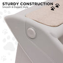 Furtastic Foldable Pet Stairs in Grey - 50cm Dog Ladder Cat Ramp with Non - Slip Mat for Indoor and Outdoor Use - RnR Galore