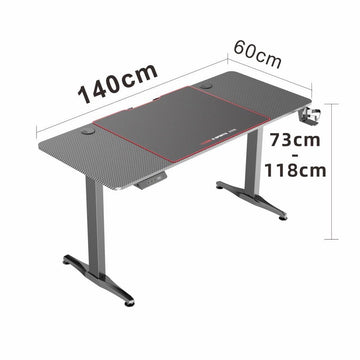 Gaming Standing Desk Home Office Lift Electric Height Adjustable Sit To Stand Motorized Standing Desk 1460 - RnR Galore