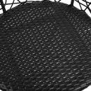 Gardeon 3PC Bistro Set Outdoor Furniture Rattan Table Chairs Patio Garden Cushion Black - RnR Galore