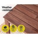 Gardeon Coffee Side Table Wooden Desk Outdoor Furniture Camping Garden Brown - RnR Galore