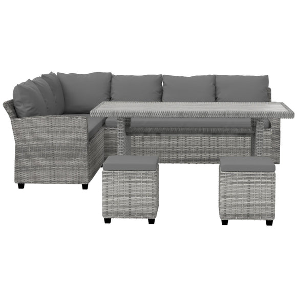 Gardeon Outdoor Dining Set Wicker Table Chairs Setting 8 Seater - RnR Galore