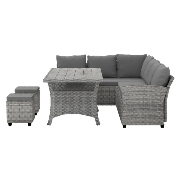 Gardeon Outdoor Dining Set Wicker Table Chairs Setting 8 Seater - RnR Galore