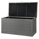 Gardeon Outdoor Storage Box 680L Container Lockable Garden Bench Tool Shed Black - RnR Galore