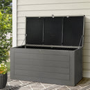 Gardeon Outdoor Storage Box 680L Container Lockable Garden Bench Tool Shed Black - RnR Galore