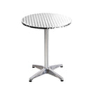 Gardeon Set of 2 Outdoor Bar Table Aluminium Round 70/110CM - RnR Galore