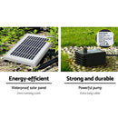 Gardeon Solar Fountain Water Fountain Feature Cascading Fountain LED Lights 76CM Grey - RnR Galore