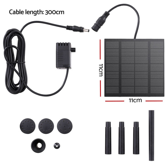 Gardeon Solar Pond Pump Submersible Water Fountain Kit 2.6FT - RnR Galore