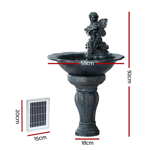 Gardeon Solar Water Feature with LED Lights Angel 94cm - RnR Galore