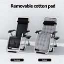 Gardeon Sun Lounge Folding Lounger Camping Zero Gravity Chair Outdoor Furniture - RnR Galore
