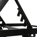 Gardeon Sun Lounge Outdoor Lounger Steel Beach Chair Patio Furniture Black - RnR Galore