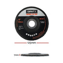 Giantz 100 PCS Zirconia Sanding Flap Disc 5’’ 125mm 80Grit Angle Grinding Wheel - RnR Galore