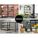 Giantz 1.8M Garage Shelving Warehouse Rack Pallet Racking Storage Shelf Charcoal - RnR Galore