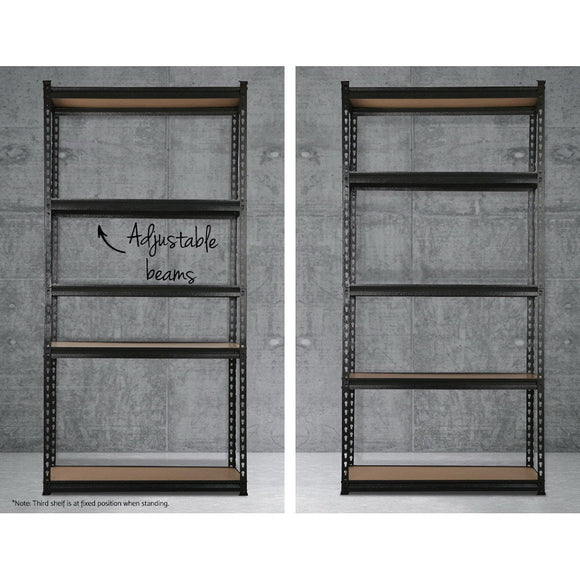 Giantz 1.8M Garage Shelving Warehouse Rack Pallet Racking Storage Shelf Charcoal - RnR Galore