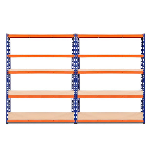 Giantz 2.4Mx1.8M Garage Shelving Warehouse Rack Pallet Racking Storage Blue - RnR Galore