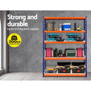 Giantz 2.4Mx1.8M Garage Shelving Warehouse Rack Pallet Racking Storage Blue - RnR Galore