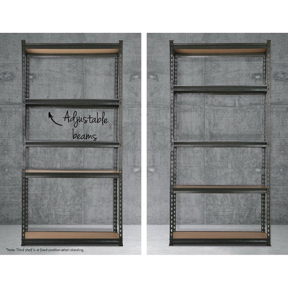 Giantz 5x1.8M Garage Shelving Warehouse Rack Pallet Racking Storage Charcoal - RnR Galore