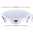 Giantz 6 Inch Ceiling Speakers In Wall Speaker Home Audio Stereos Tweeter 8pcs - RnR Galore