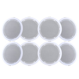 Giantz 6 Inch Ceiling Speakers In Wall Speaker Home Audio Stereos Tweeter 8pcs - RnR Galore