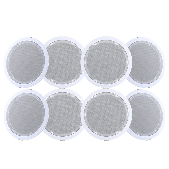 Giantz 6 Inch Ceiling Speakers In Wall Speaker Home Audio Stereos Tweeter 8pcs - RnR Galore