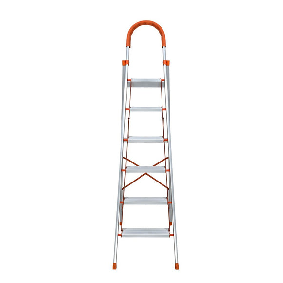 Giantz 6 Step Ladder Multi - Purpose Folding Aluminium Light Weight Non Slip Platform - RnR Galore