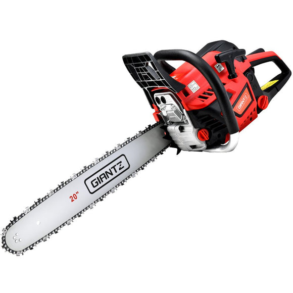 Giantz Chainsaw Petrol 52CC 20" Bar Commercial E - Start Pruning Chain Saw,Giantz Chainsaw Petrol 52CC 20" Bar Commercial E - Start Pruning Chain Saw 4.0HP - RnR Galore