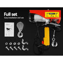 Giantz Electric Hoist Winch 400/800KG Cable 20M Rope Tool Remote Chain Lifting - RnR Galore