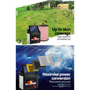 Giantz Fence Energiser 5KM Solar Powered Electric 500M Poly Rope - RnR Galore