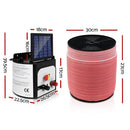 Giantz Fence Energiser 8KM Solar Powered Electric 1200M Poly Tape - RnR Galore