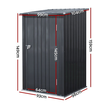 Giantz Garden Shed 0.99x1.04M Sheds Outdoor Tool Storage Workshop House Steel - RnR Galore