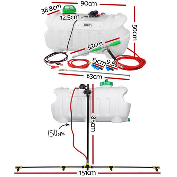 Giantz Weed Sprayer 100L 1.5M Boom Garden Spray - RnR Galore