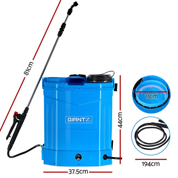 Giantz Weed Sprayer Electric 16L Knapsack Backpack Pesticide Spray Farm Garden - RnR Galore