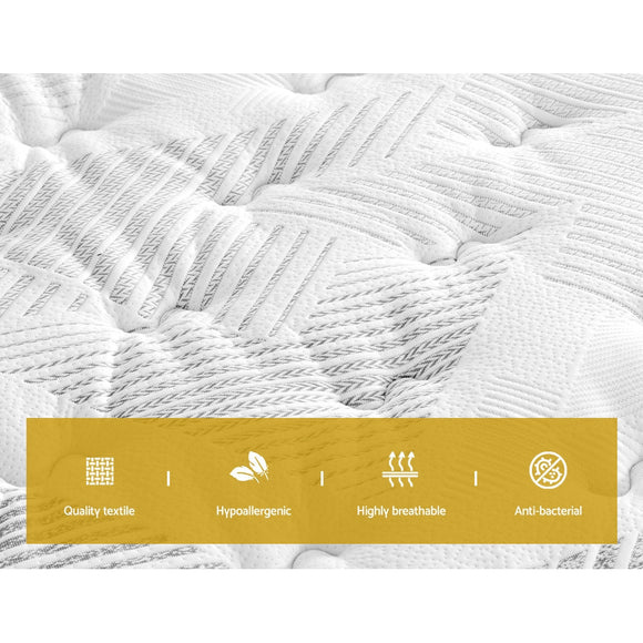 Giselle Bedding 25cm Mattress Green Tea Foam King Single - RnR Galore
