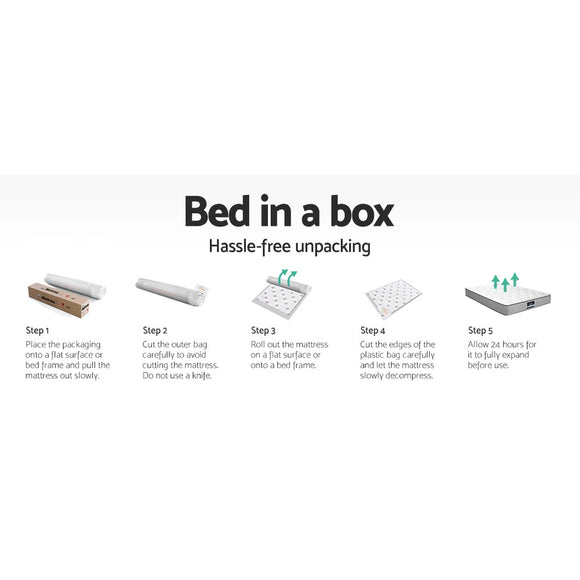 Giselle Bedding 27cm Mattress Double - sided Flippable Layer Double - RnR Galore