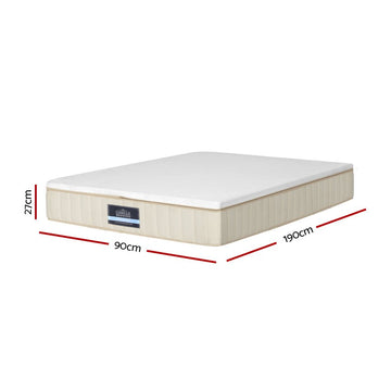 Giselle Bedding 27cm Mattress Double - sided Flippable Layer Single - RnR Galore