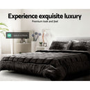 Giselle Bedding Faux Mink Quilt Charcoal Super King - RnR Galore