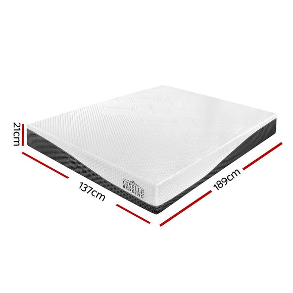 Giselle Bedding Memory Foam Mattress Bed Cool Gel Non Spring 21cm Double - RnR Galore